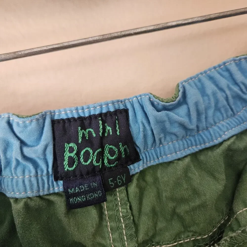 Boys Mini Boden Pull On Pants Lot size 5-6 Y Green